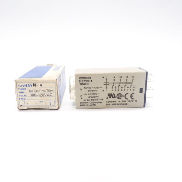 OMRON H3YN-4 100-240VAC 1-10S/1-10MIN NSMP
