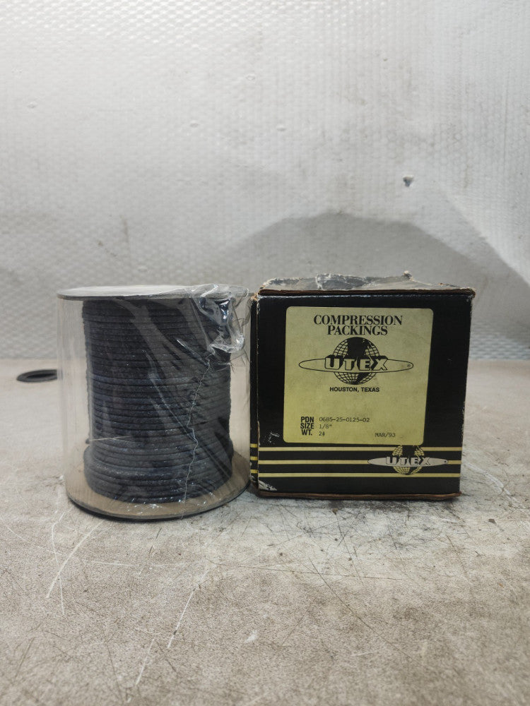NEW IN BOX UTEX COMPRESSION PACKINGS SIZE 1/8'' 0685-25-0125-02