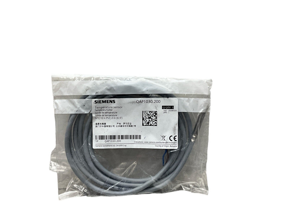 QAP1030.200 Cable temperature sensor PVC 2 m, NTC 10k
