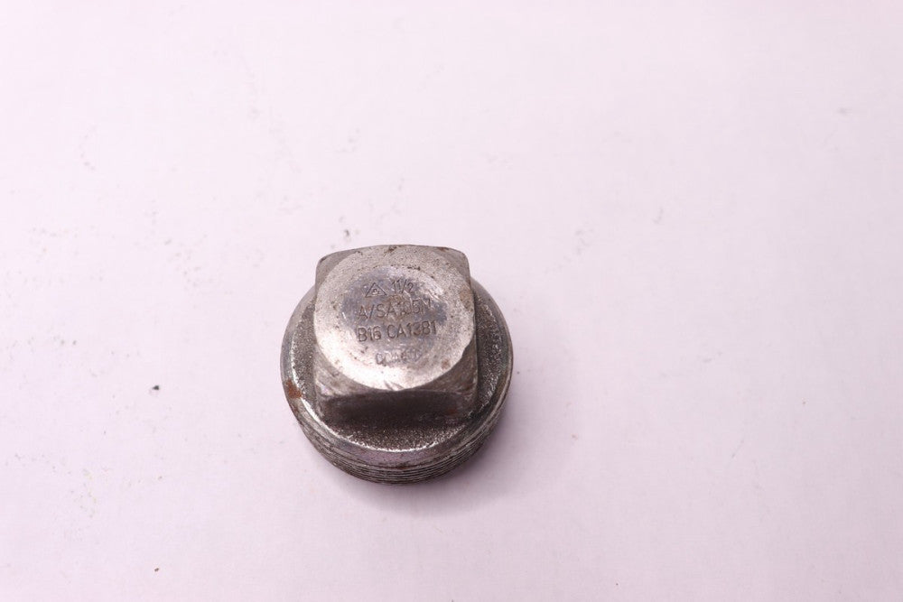 Anvil Square Head Plug Pipe Fitting Malleable Iron 1-1/2" NPT Male 8700160057