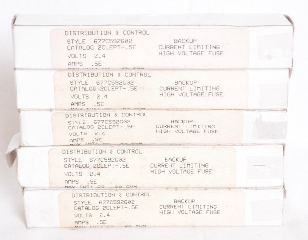 5 COUNT Westinghouse 677C592G02 Fuses