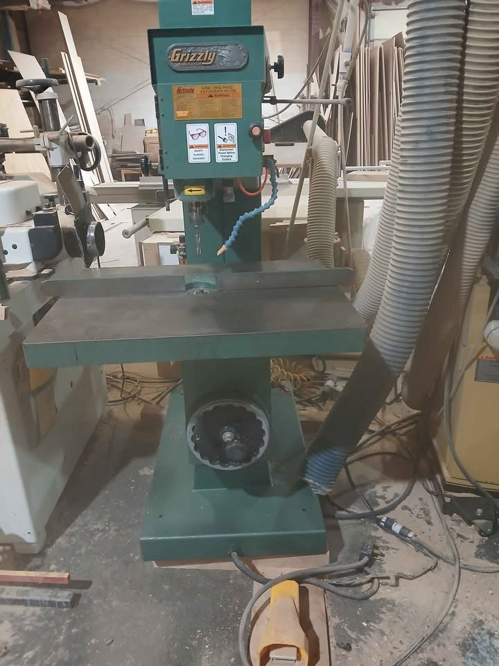 pin router grizzly g9981 3 phase 5 horsepower