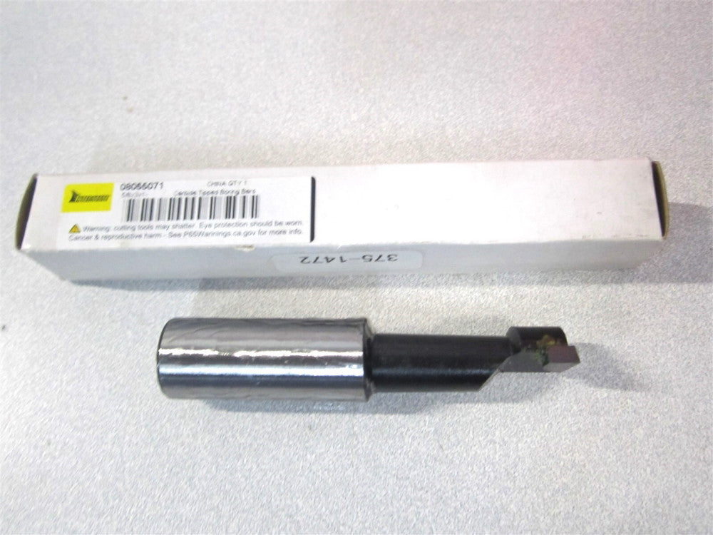 (375-1472) 3/16" x 1-1/2" x 5/8" x 3" OAL C2 Carbide-Tipped RH Boring Bar