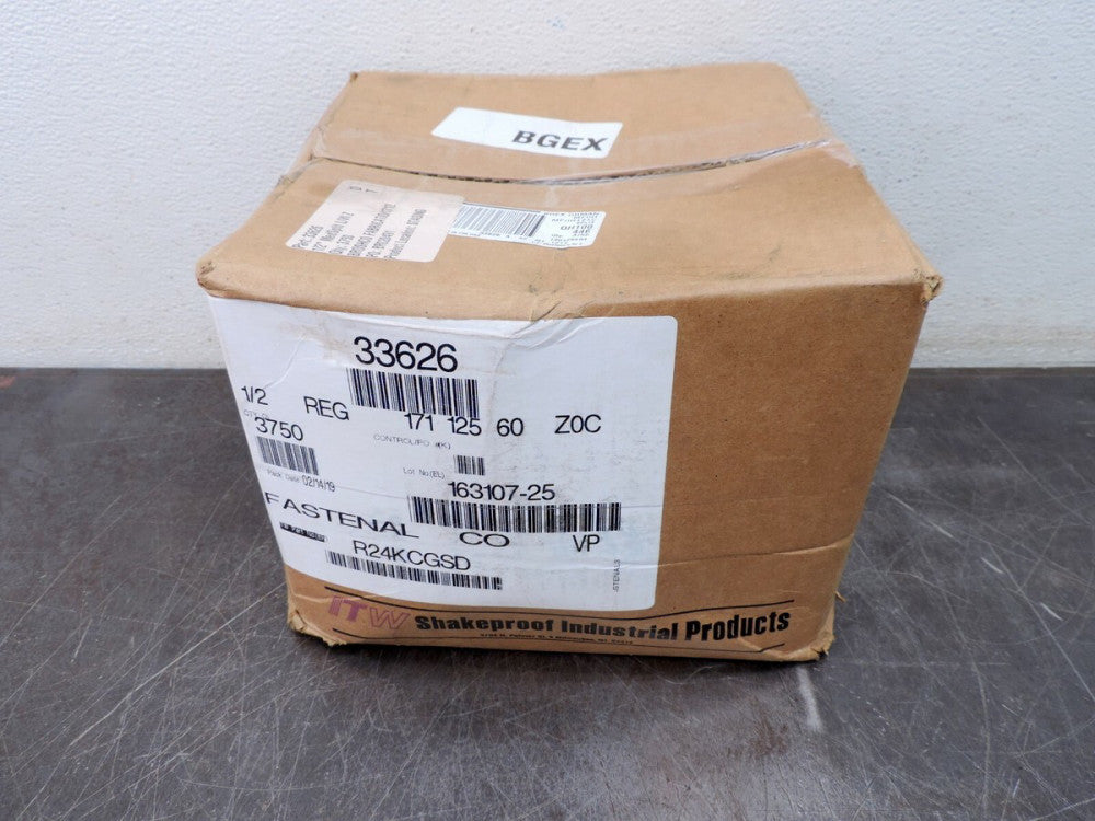 Lot of (3750) Fastenal Lock Washer 33626 1/2" Grade 5 Zinc Finish R24KCGSD USA