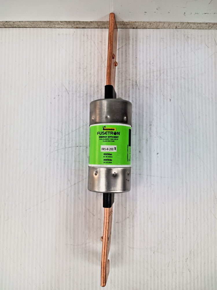 New Bussmann Fusetron 200 Amp Dual-Element Time-Delay RK5 Fuse 600V FRS-R-200