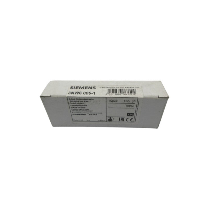 SIEMENS 3NW6005-1 500V 16A (PKG OF 10) NSFS