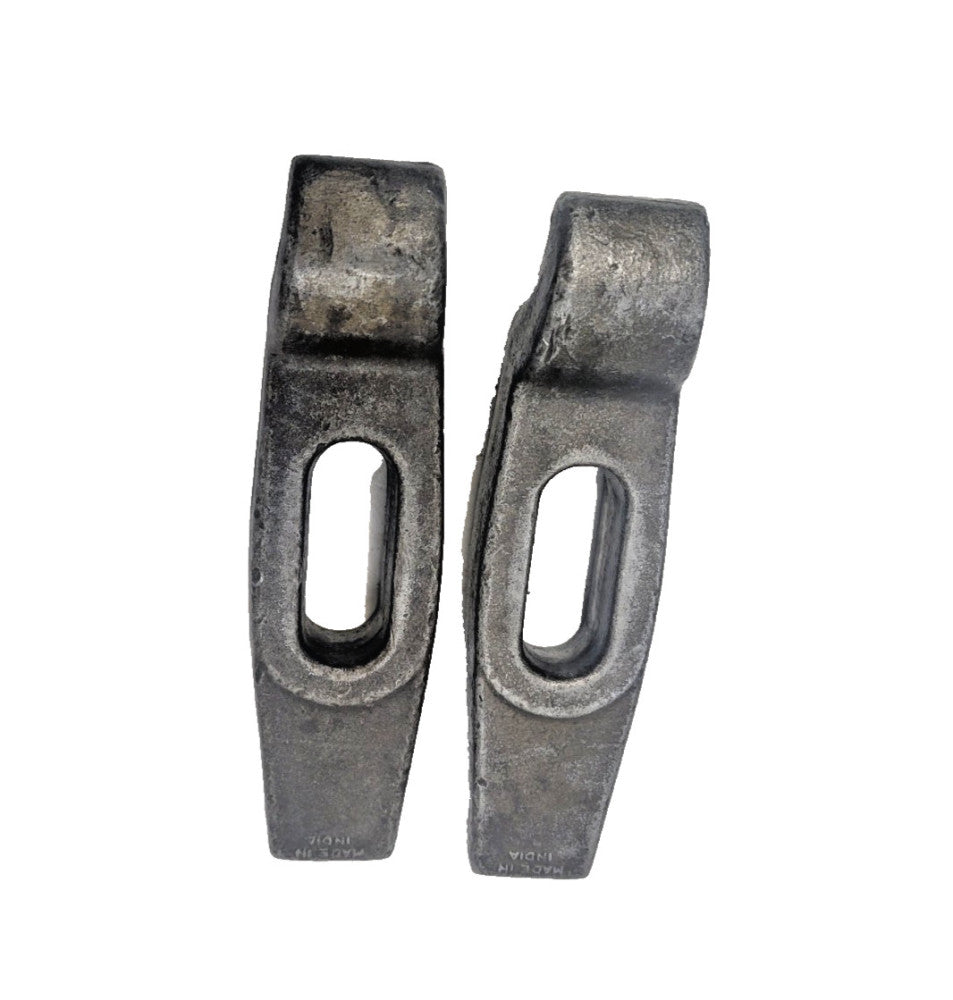 UNBRANDED HOLD DOWN CLAMP STRAPS W/CURVE, OAD: 8" X 2" X 4", ***LOT OF 2***