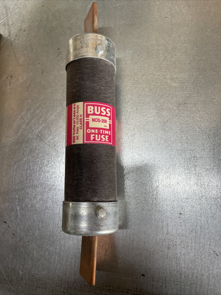 New Open Box! Bussmann NOS200 200 Amp Fuse One-Time 600V