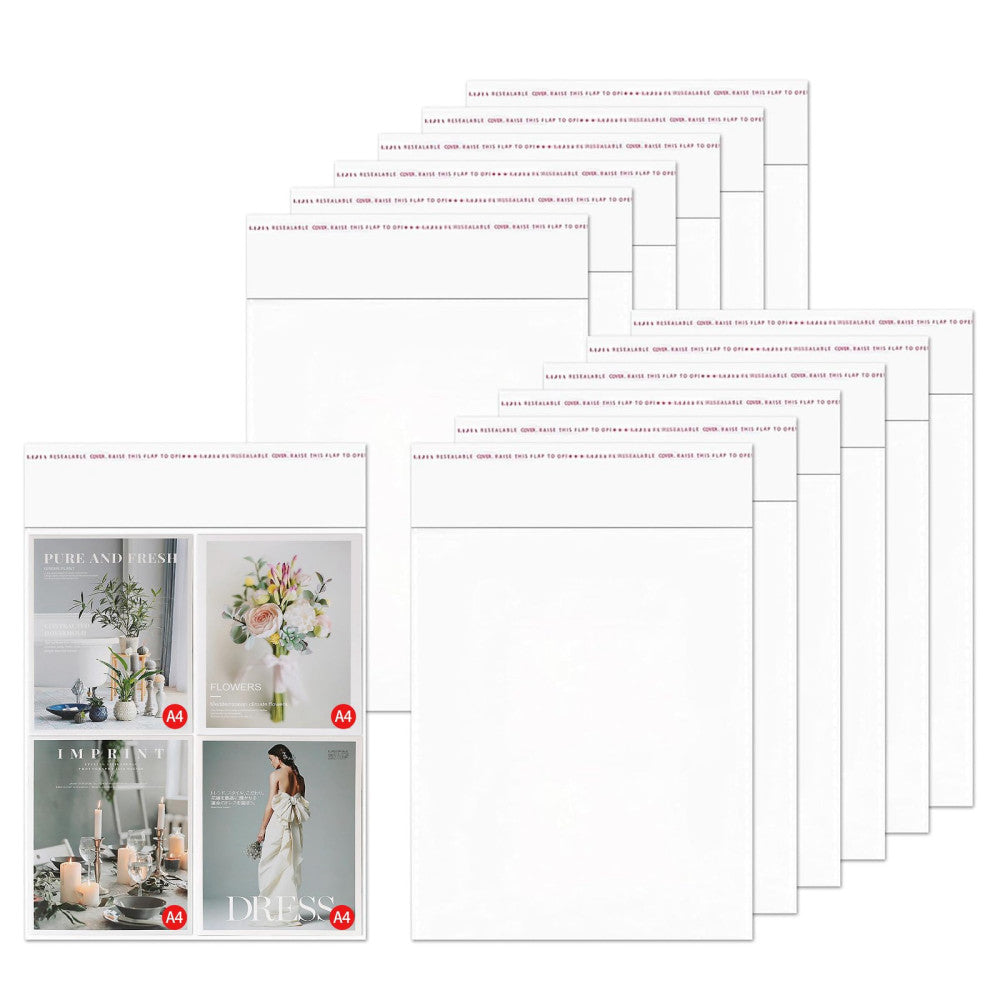 18x24 Clear Cellophane Bags 100pcs Large Sealing Cello Bags Adhesive Plastic ...