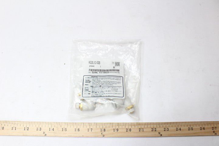 (5-Pk) SMC Male Elbow Fitting KQ2L12-02S