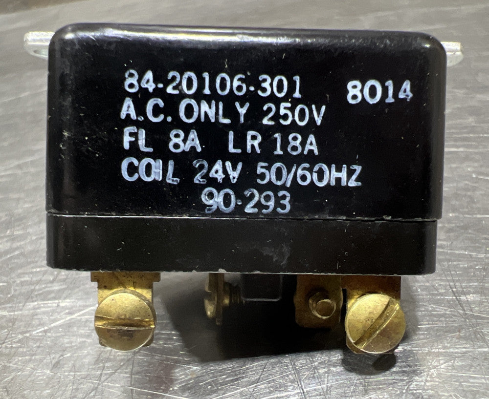 24V COIL 84-20106-301 / 8420106301 20-293 RBM Single Pole Nos Surplus No Box