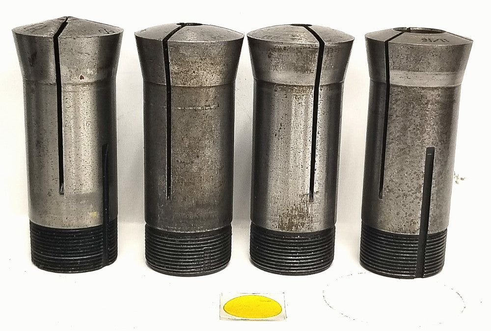 ASSORTED LOT 5C ROUND COLLETS STEEL MATERIAL ****LOT OF 4*****