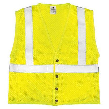 Kishigo Asfm300-Xl Xl Class 2 Flame Resistant High Visibility Vest, Lime