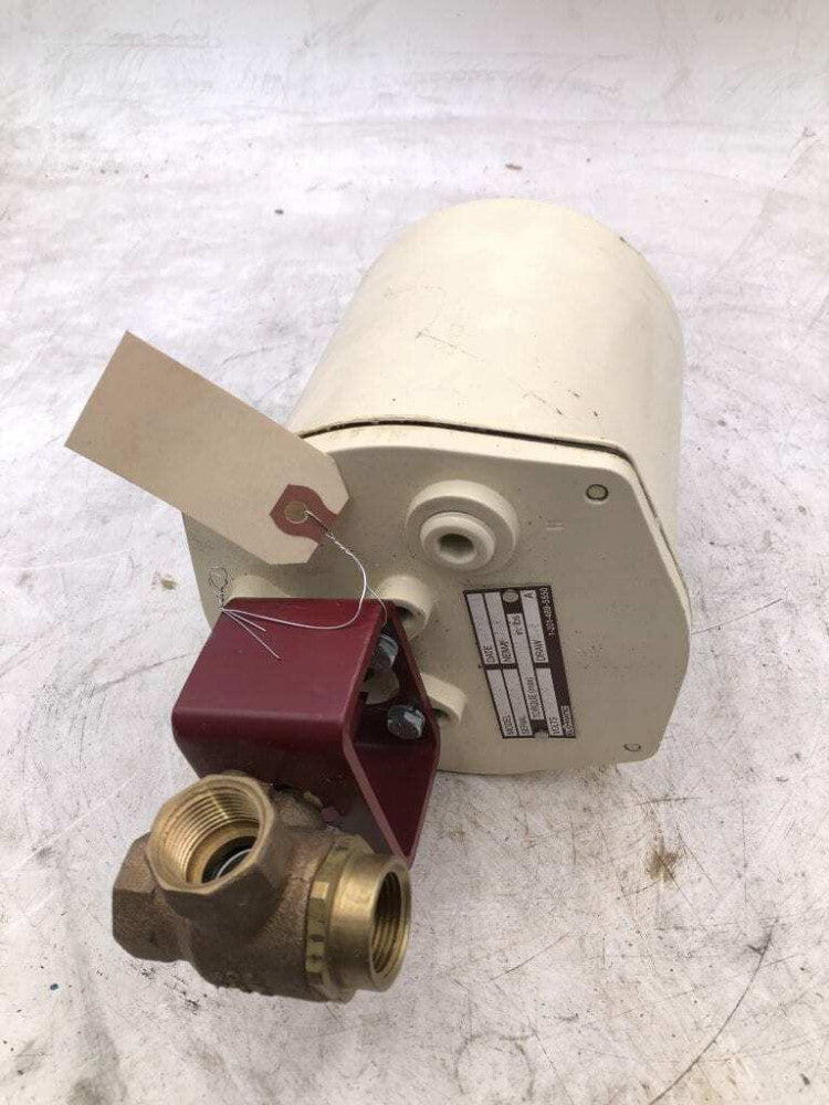 El-O-Matic ELS 25 Electric Rotary Actuated 3/4" 3-Way Brass Ball Valve 400PSI