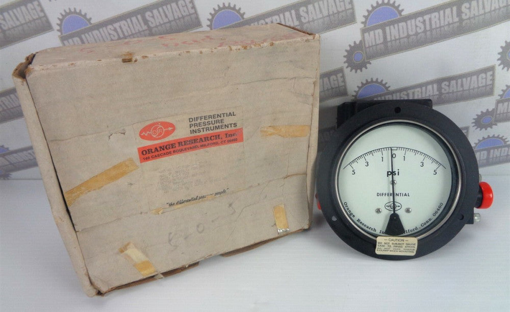 ORANGE RESEARCH Inc. 1518DGS-1A-4.5f-10 Differential Pressure Gauge (NEW in BOX)