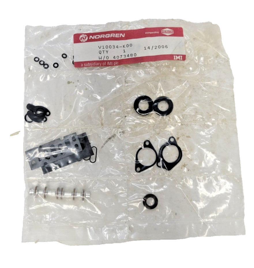 NORGREN NUGGET 40 VALVE REPAIR KIT V10034-K00 W/O 4073480 14/2006