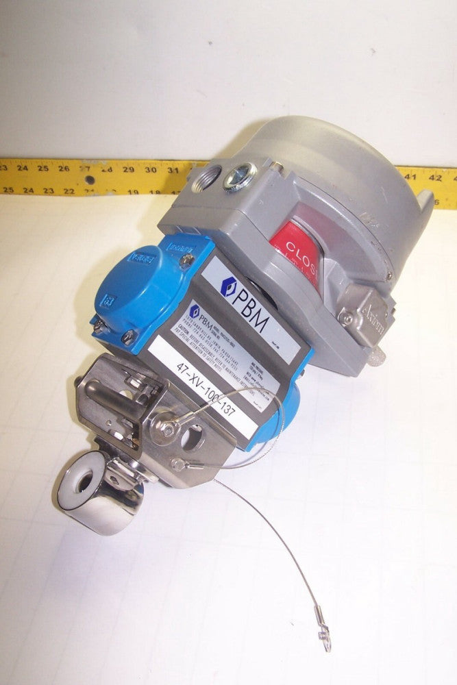 PBM 3/4" SANITARY PNEUMATIC ACTUATED BALL VALVE  PAVCL253S-0063