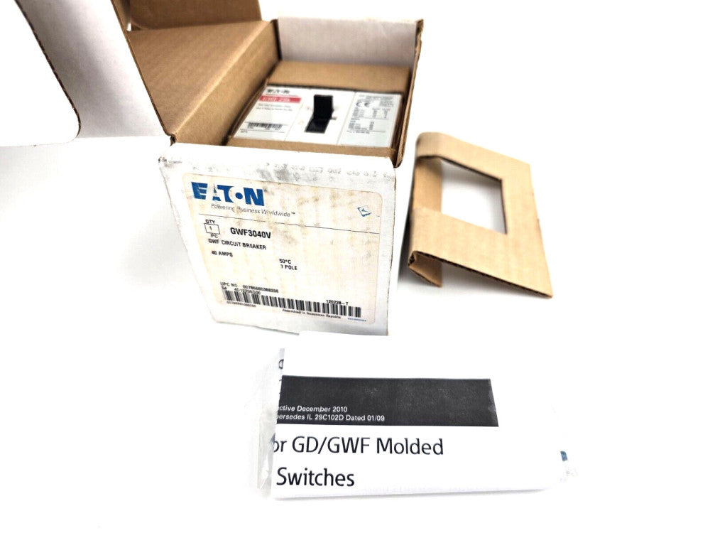 Eaton GWF3040V Series C Circuit Breaker G-Frame GWF 3-Pole 40A 440 VAC