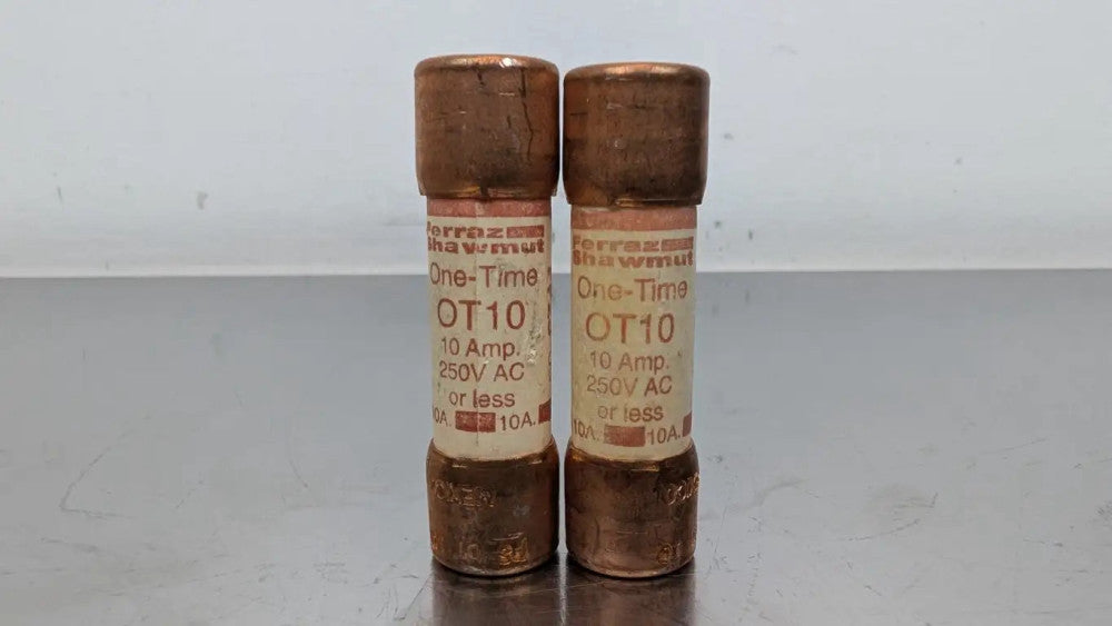 2 Pack Ferraz Shawmut OT10 One-Time Fuse 250VAC 10A K5