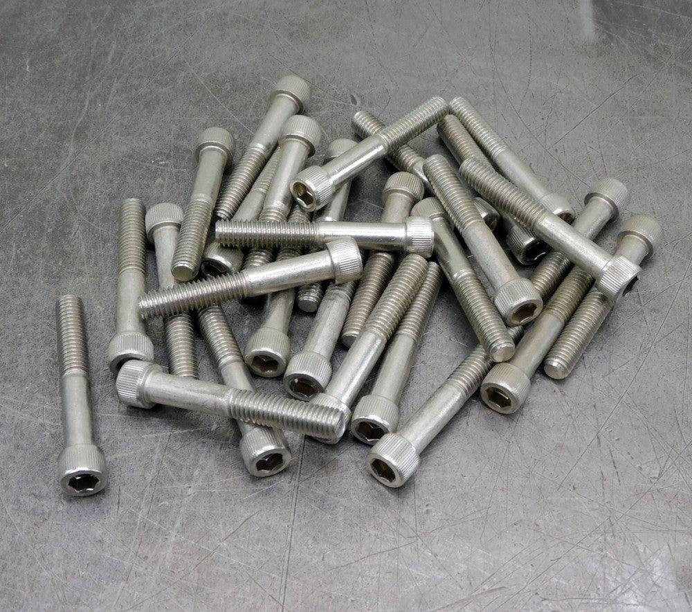 Lot of (25) Stainless Steel SS 3/8-16x2-1/2" SAE Allen Hex Socket Cap Screw Bolt