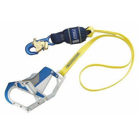 3M Dbi-Sala 1246414 Force(Tm)2 Shock Absorbing Lanyard, 6 Ft. Length, Snap