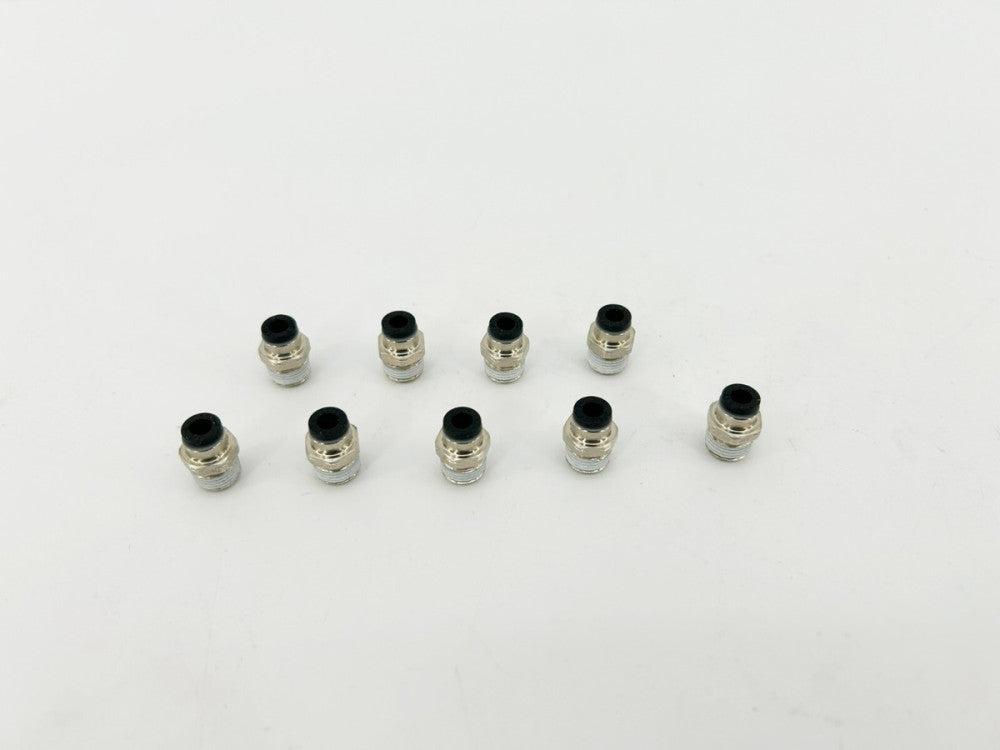 Lot of 9 New Lawson 86749 Male Connectors, 5/32" Tube, 1/8" Thrd