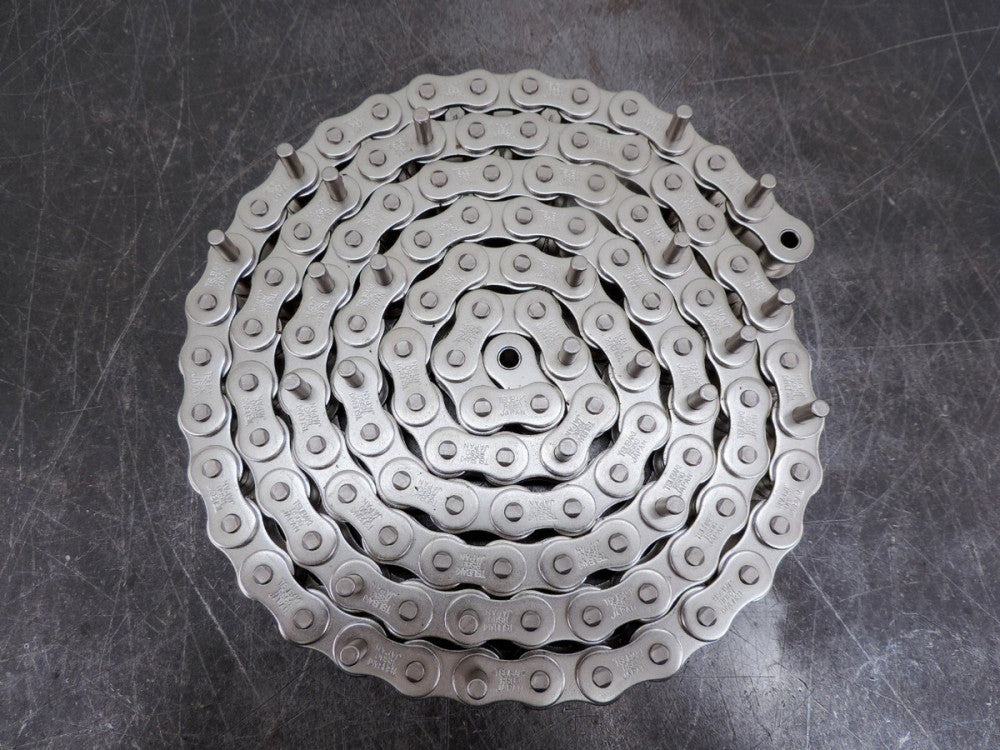 Tsubaki 60NP Nickel Plated RS60 Roller Chain Conveyor 3/4" Pitch RC60-1 89"