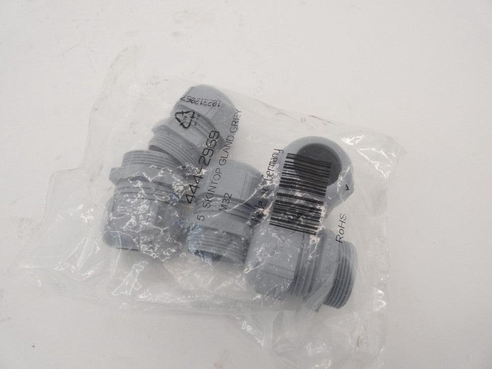 *Pack of 5* 444-2969 Skintop Cable Gland Grey M32 53111040 - NEW Surplus!