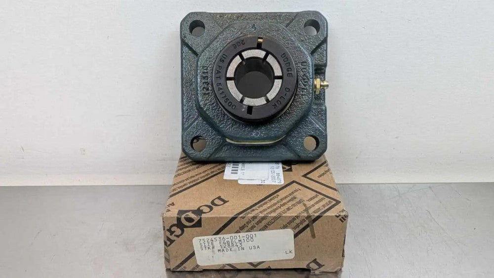 Dodge F4B-DLM-100 4-Bolt Flange Mount Bearing 128843 1" ID