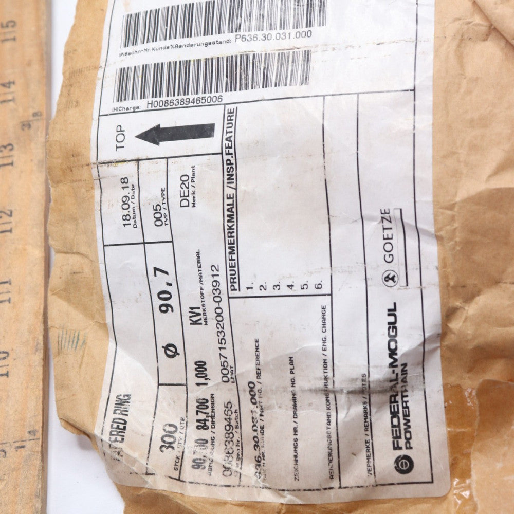 (300-Pk) Federal Mogul Tapered Ring 90.7 636.30.031.00 