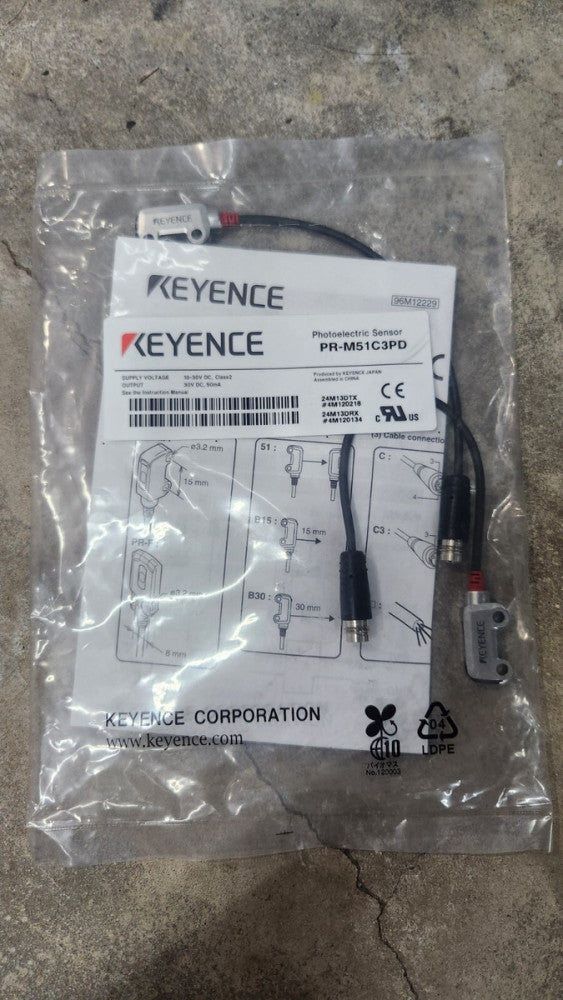 NEW KEYENCE PR-M51C3PD Photoelectric Sens