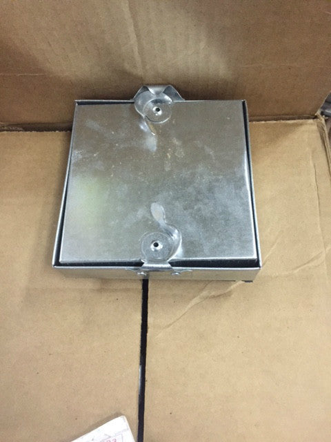 (1) SQUARE FRAMED DOVETAIL ACCESS DOOR  6" X 6"  METAL DUCT CAMMED (NEW)