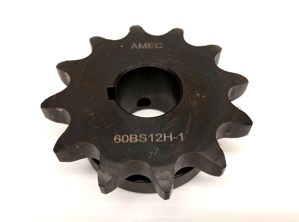 Amec 60BS12H-1 Hardened 1" Keyed Bore Sprocket 12T 3-1/4"OD 60BS12H1