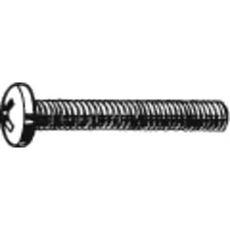 Zoro Select U51122.021.0037 #12-24 X 3/8 In Phillips Pan Machine Screw, Plain