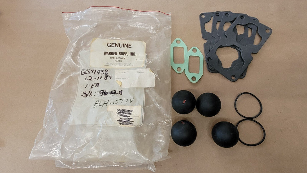 Warren Rupp 476-036-360 Diaphragm Pump Kit - minus diaphragms
