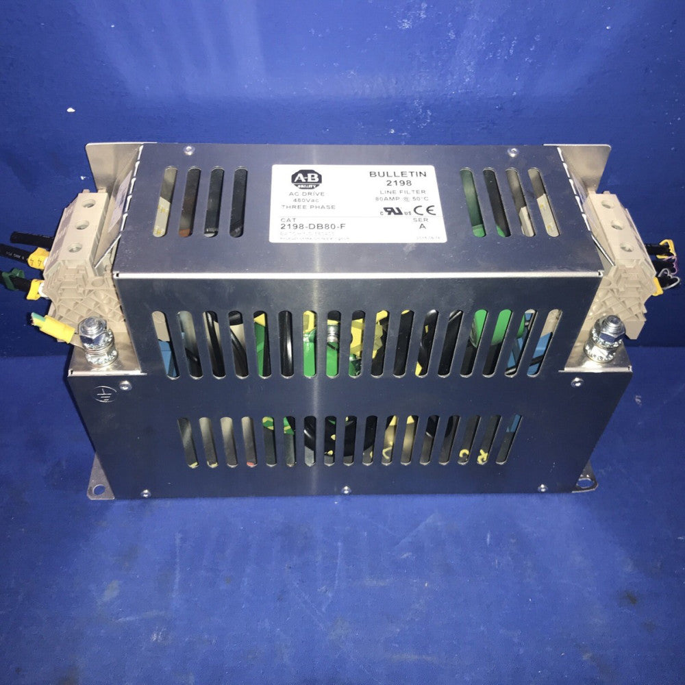 Allen Bradley 2198-DB80-F Line Filter 80A; AC Drive 480VAC 3-Phase