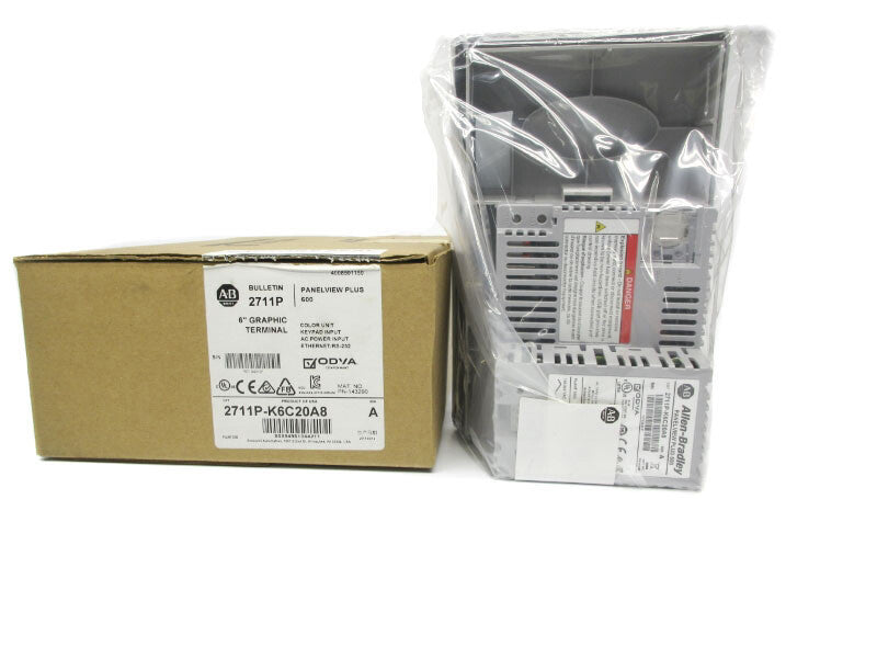 ALLEN BRADLEY 2711P-K6C20A8 SER. A 100-240VAC 6" NSMP