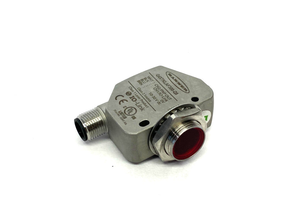 Banner Q4XTKLAF300-Q8 Rugged Laser Distance Sensor Adjustable Field 95301