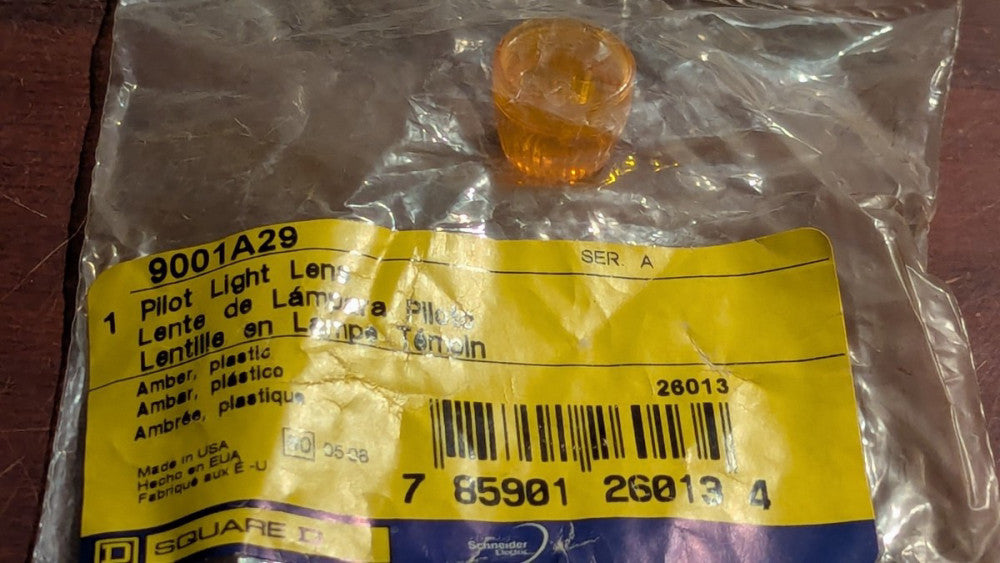 Lot of (19) Square D Amber Pilot Light Lens 9001A29 NIB