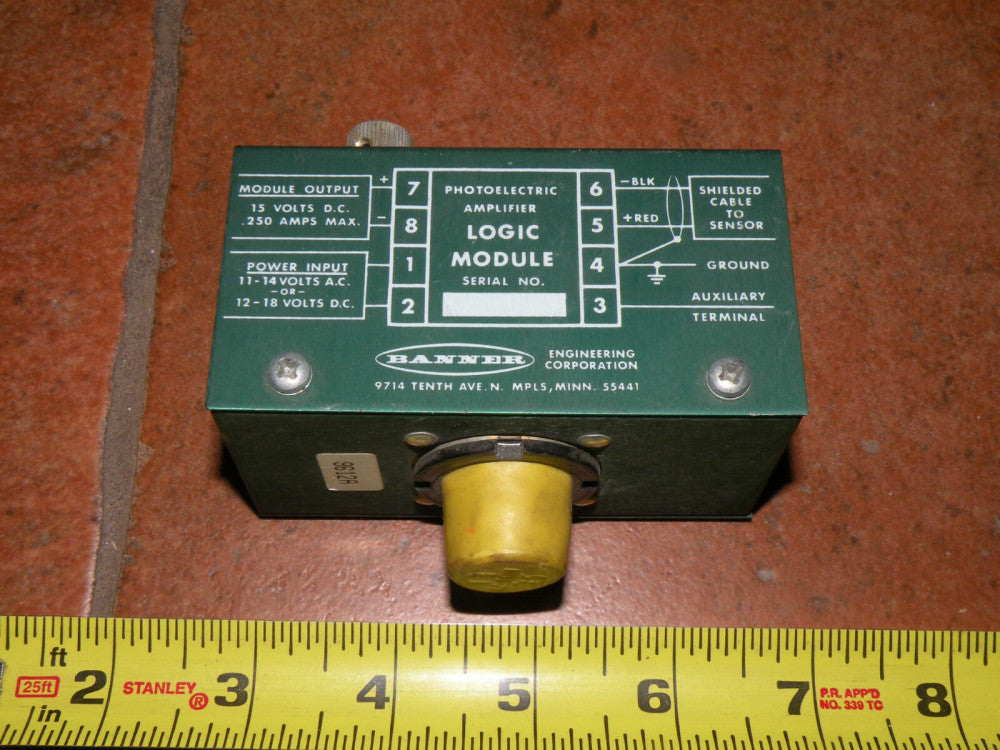 Banner B4-6 Amplifier Logic Module  Photoelectric Output:15V DC .250A  