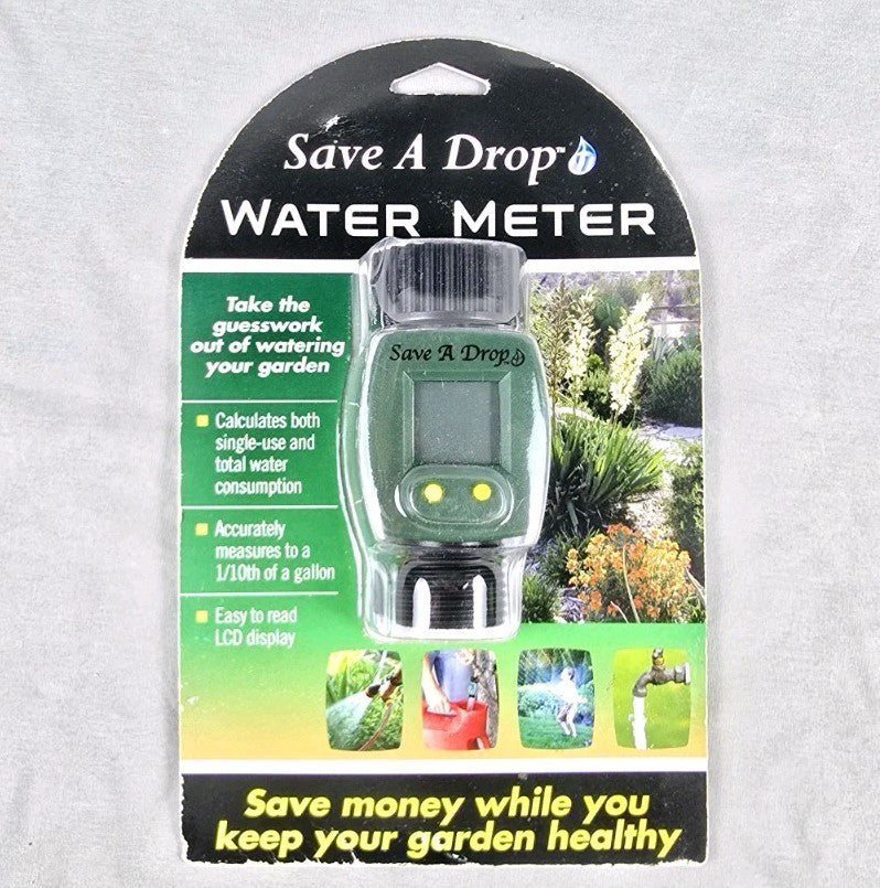 P3 P0550 Water Meter Display LCD Garden Hose Gal Liters Flow Consumption Digital