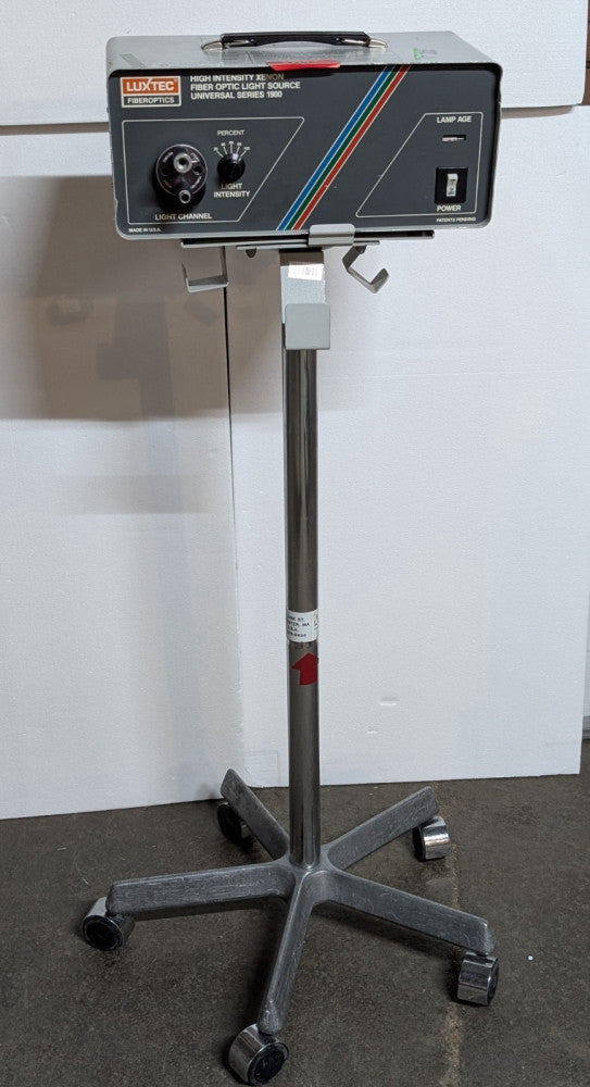 Luxtec FiberOptics Universal Series 1900 Light Source with 5 Leg Pedestal Stand