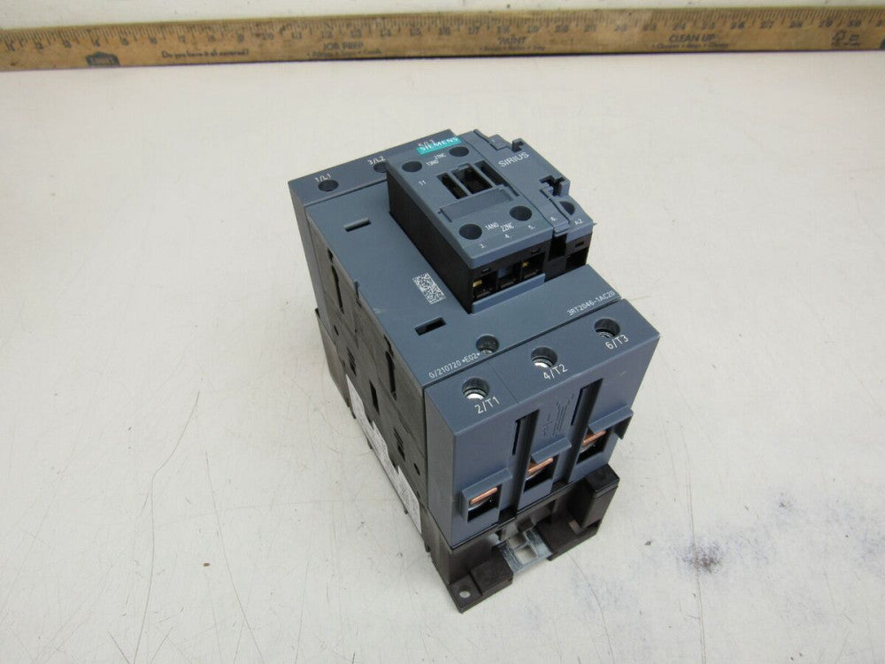 SIEMENS CONTACTOR 3RT2046-1AC20 3P 115AMP XLNT USED TAKEOUT !! MAKE OFFER !!