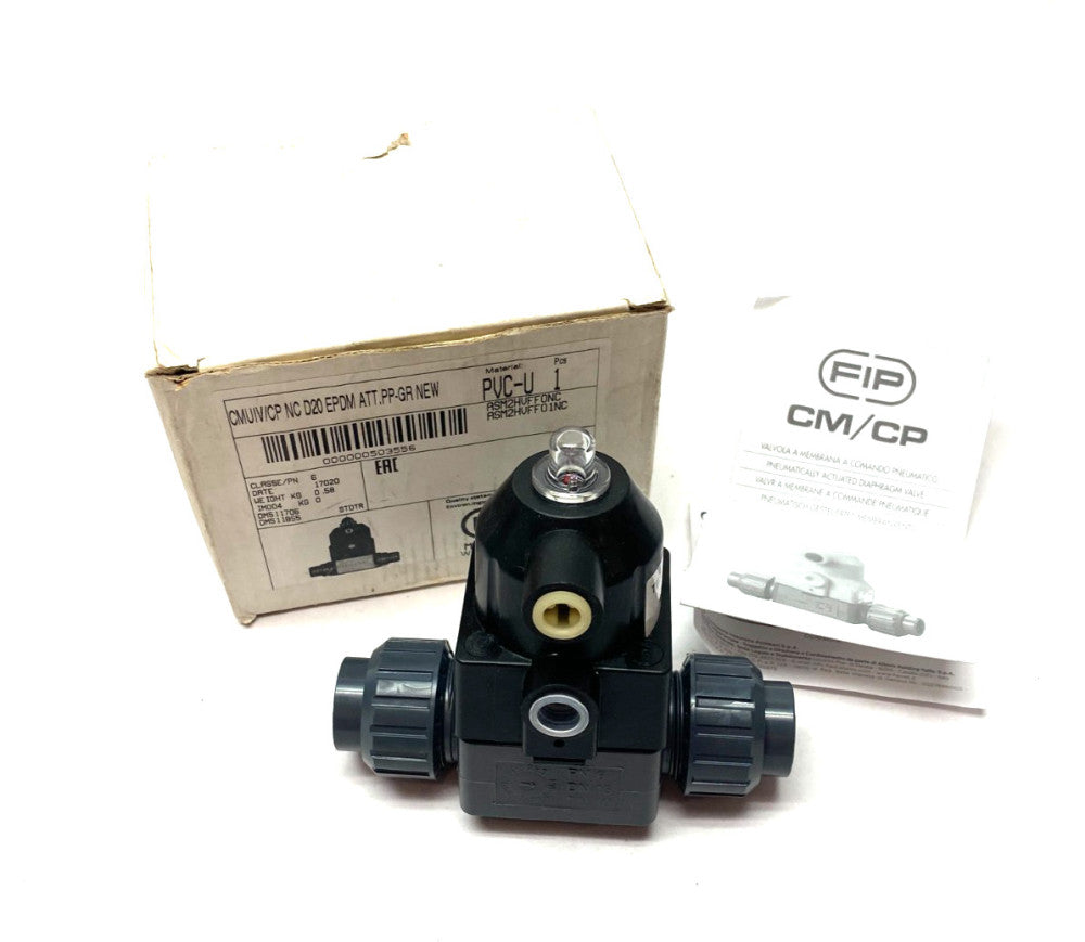 FIP ASM2HVFF01NC Pneumatic Valve CMUIV/CP NC D20 EPDM ATT PP-GR NEW