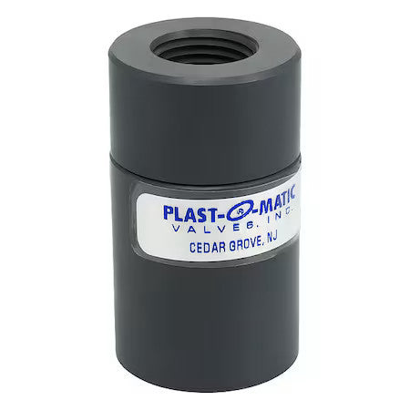 Plast-O-Matic Fc050ep-001-1/2-Pv Flow Control Valve,1/2In Fnpt,Pvc,1.5Gpm