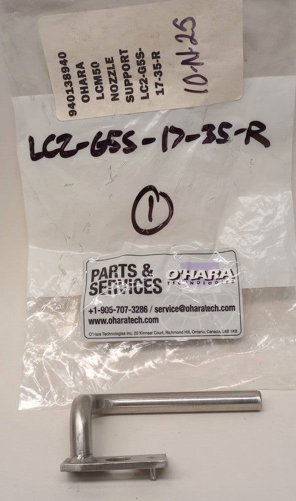 O'HARA LC2-G5S-17-35-R Stainless Steel Nozzle Support LCM50