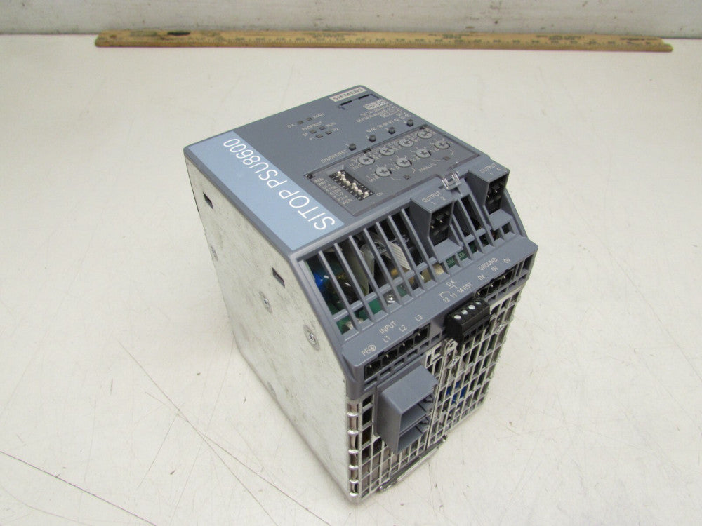 SIEMENS SITOP PSU8600 6EP3436-8MB00-2CY0 POWER SUPPLY 20A-SYSTEM 4x5A XLNT USED 