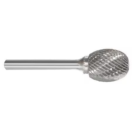 Zoro Select 310-002108 Carbide Bur,Oval,5/8 In,1/4 Shank