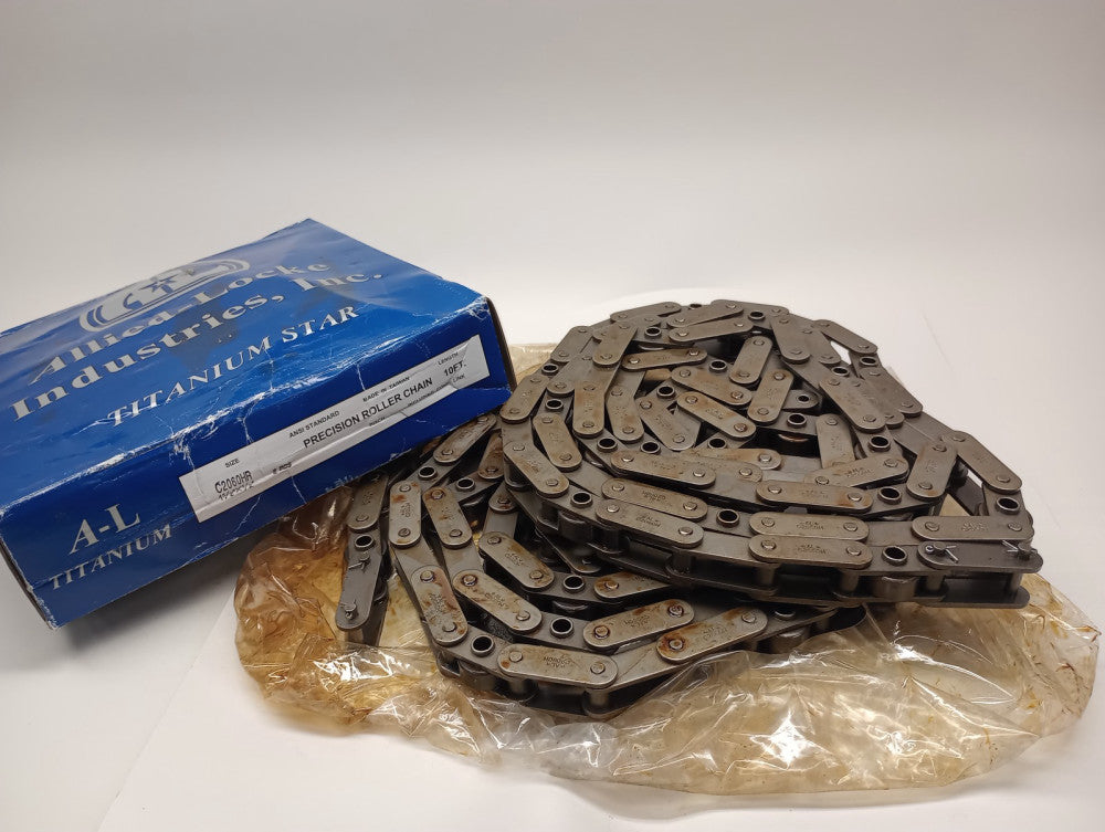 Allied-Locke C2060HR Roller Chain 10ft Rivet (Pack of 2)1-1/2 x1/2 oversize bush