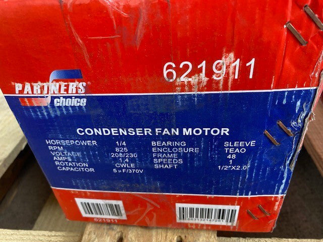 PARTNERS CHOICE 825 RPM Condenser Motor (1/4 HP, 230V), 621911